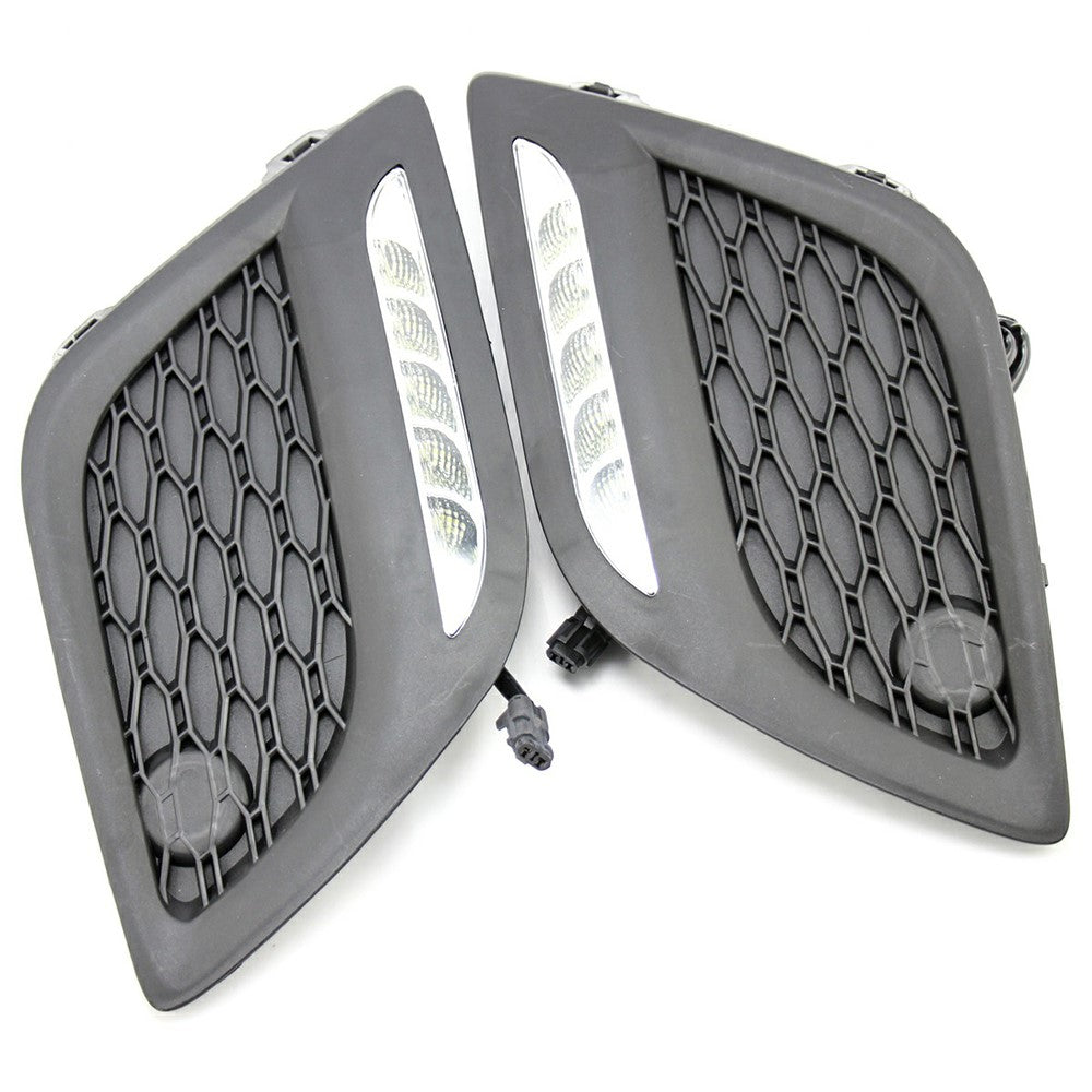 WINAUTO For XC60 2009-2013 1 Pair Daytime Running Lamp Super Bright LED Car DRL Light
