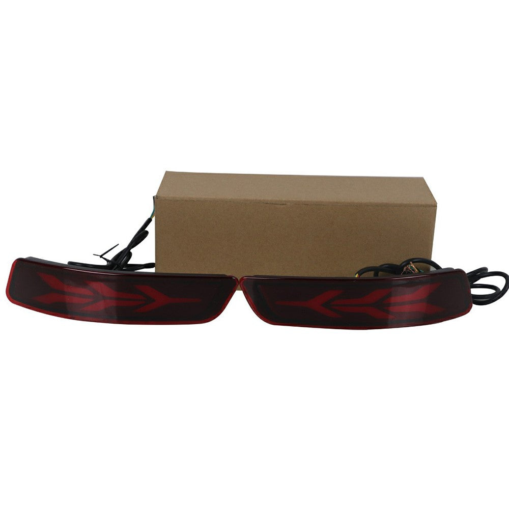 WINAUTO 2Pcs LED Rear Bumper Reflector Lights for Toyota Corolla 2014-2018 Multi-function Brake Light
