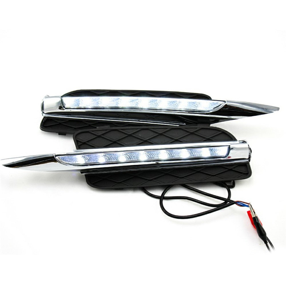 WINAUTO 1 Pair LED Daytime Running Lights for X5 E70 (2007-2010) Electroplating Clear Driving Light
