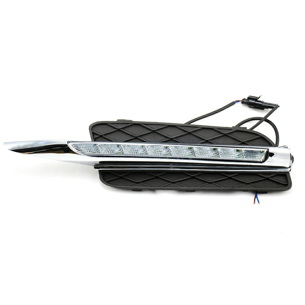 WINAUTO 1 Pair LED Daytime Running Lights for X5 E70 (2007-2010) Electroplating Clear Driving Light