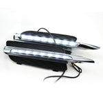 WINAUTO 1 Pair LED Daytime Running Lights for X5 E70 (2007-2010) Electroplating Clear Driving Light