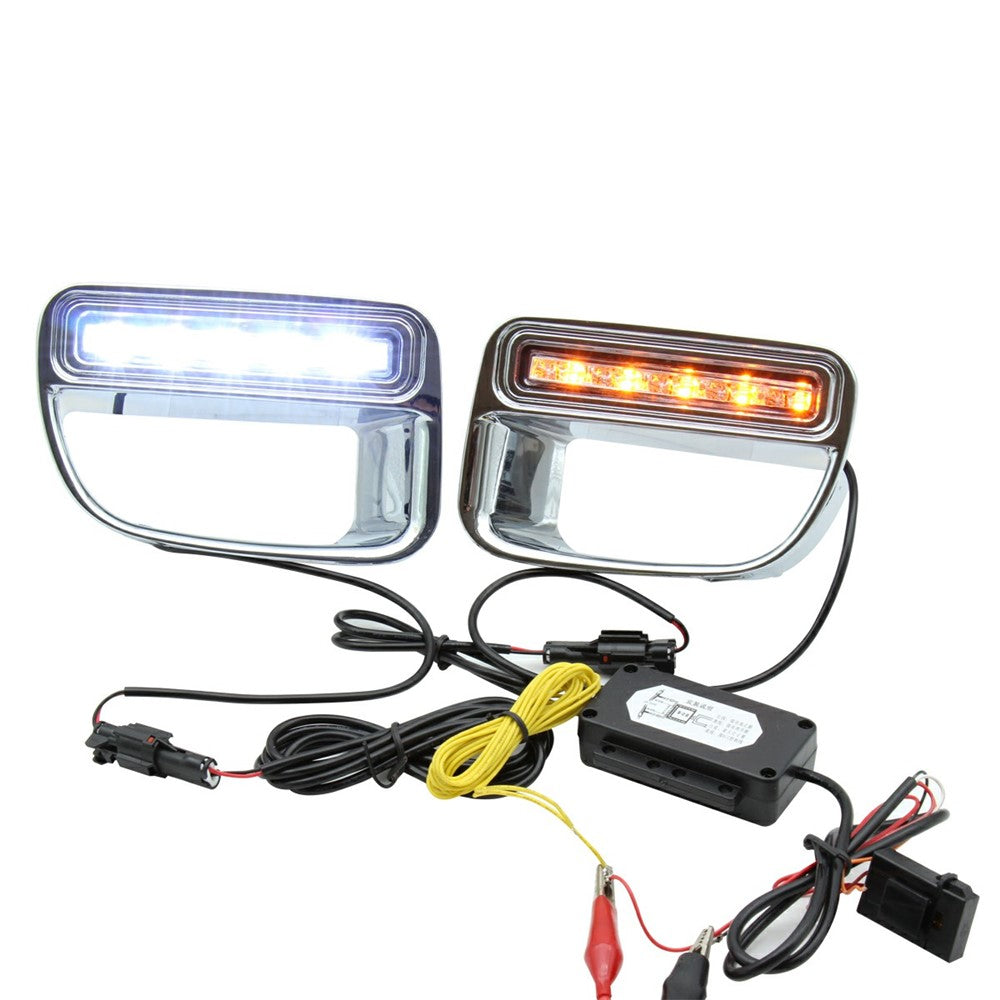 WINAUTO 1 Pair DRL Lamps for MINI 2012-2013 Car LED Daytime Running Lights (Dual Lighting Colors)