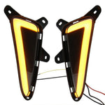 WINAUTO For TOYOTA C-HR / IZOA 2017-2020 1 Pair LED Daytime Running Lights Dual-Way Function Car Light