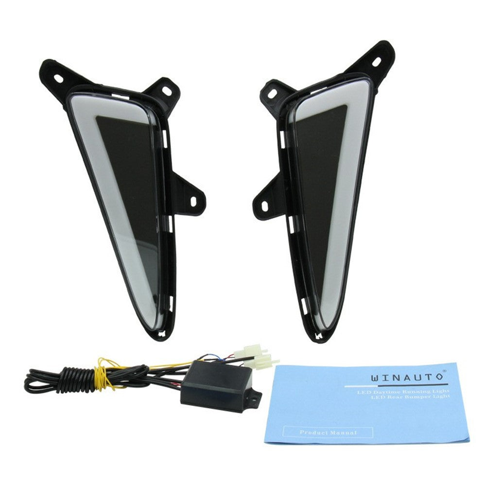 WINAUTO For TOYOTA C-HR / IZOA 2017-2020 1 Pair LED Daytime Running Lights Dual-Way Function Car Light
