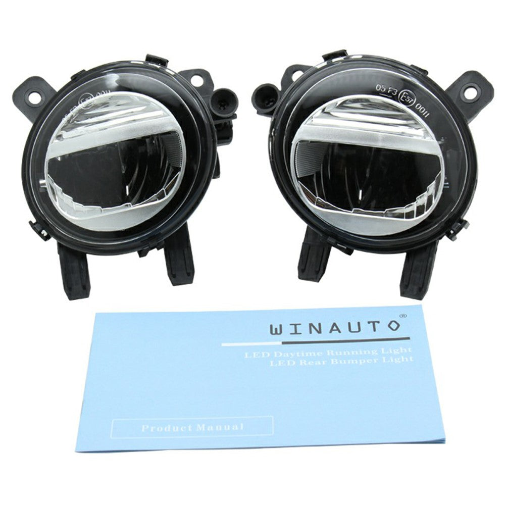 WINAUTO 2Pcs For 1 Series-4 Series 2011-2021 Plastic+Aluminum Alloy Car LED Fog Light