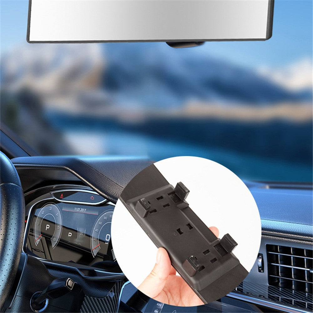 BY-1344 ABS+Glass Car Interior Anti-glare Wide Angle Curved Rearview Mirror Reversing Auxiliary Mirror
