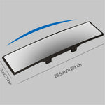 BY-1344 ABS+Glass Car Interior Anti-glare Wide Angle Curved Rearview Mirror Reversing Auxiliary Mirror