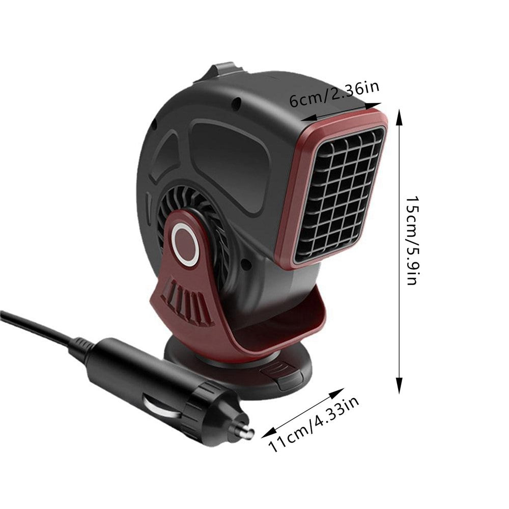 24V Car Heater Windshield Defrosting Defogging Vehicle Interior Heating Fan