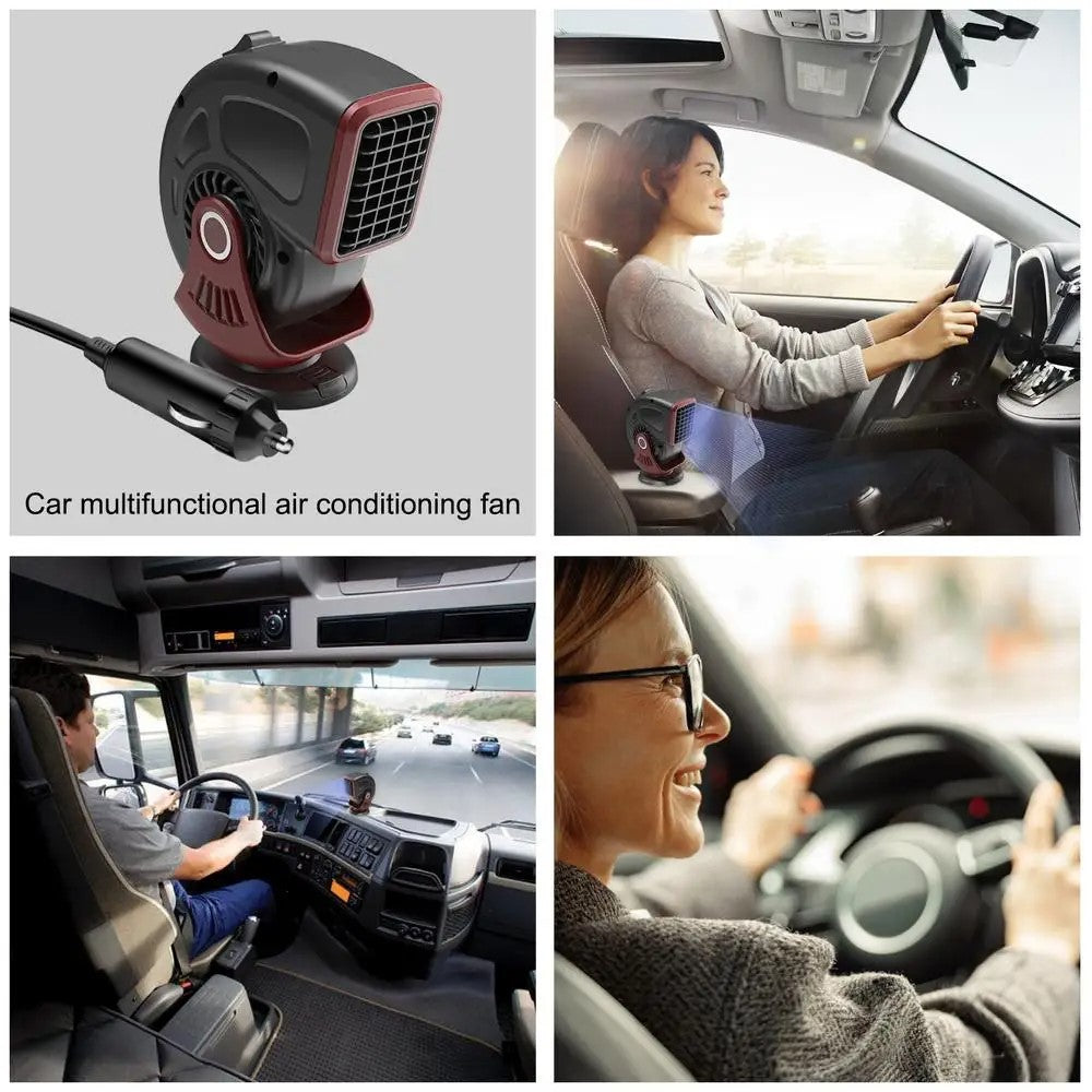 24V Car Heater Windshield Defrosting Defogging Vehicle Interior Heating Fan