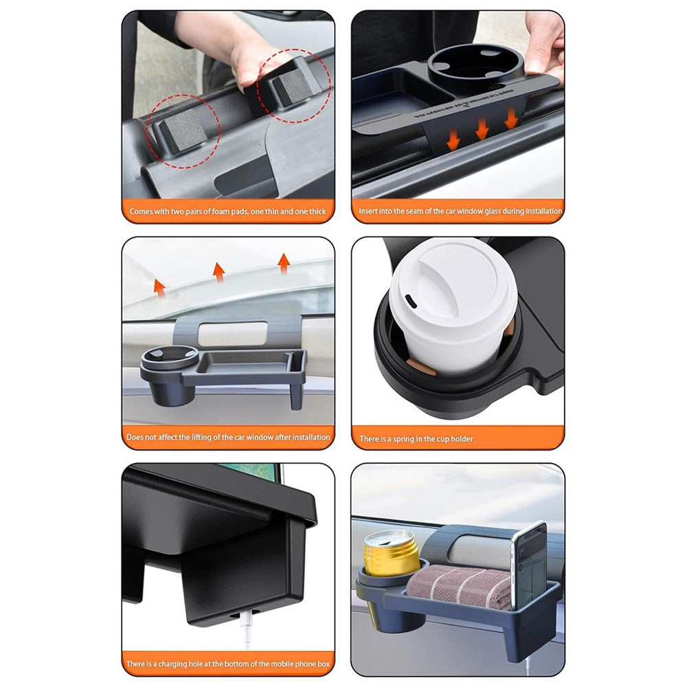 Car Beverage Sundries Phone Holder Door Frame Hanging Storage Rack