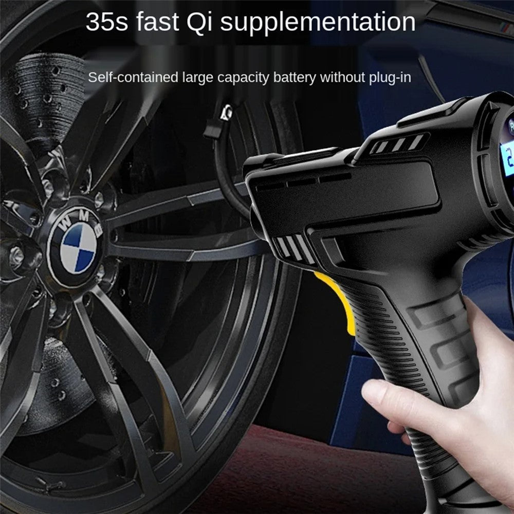 Rechargeable Wireless Electric Air Pump Digital Display Car Motorcycle Bike Tire Inflator