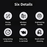 Rechargeable Car Vacuum Cleaner High Power Handheld Car Home Cleaning Tool, 800mAh Battery