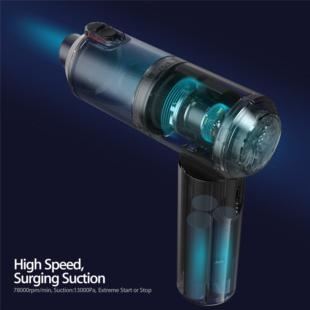 S1 Mini Cordless Vacuum Cleaner Folding High Power Suction 2-in-1 Handheld Vacuum Cleaner for Car, Home