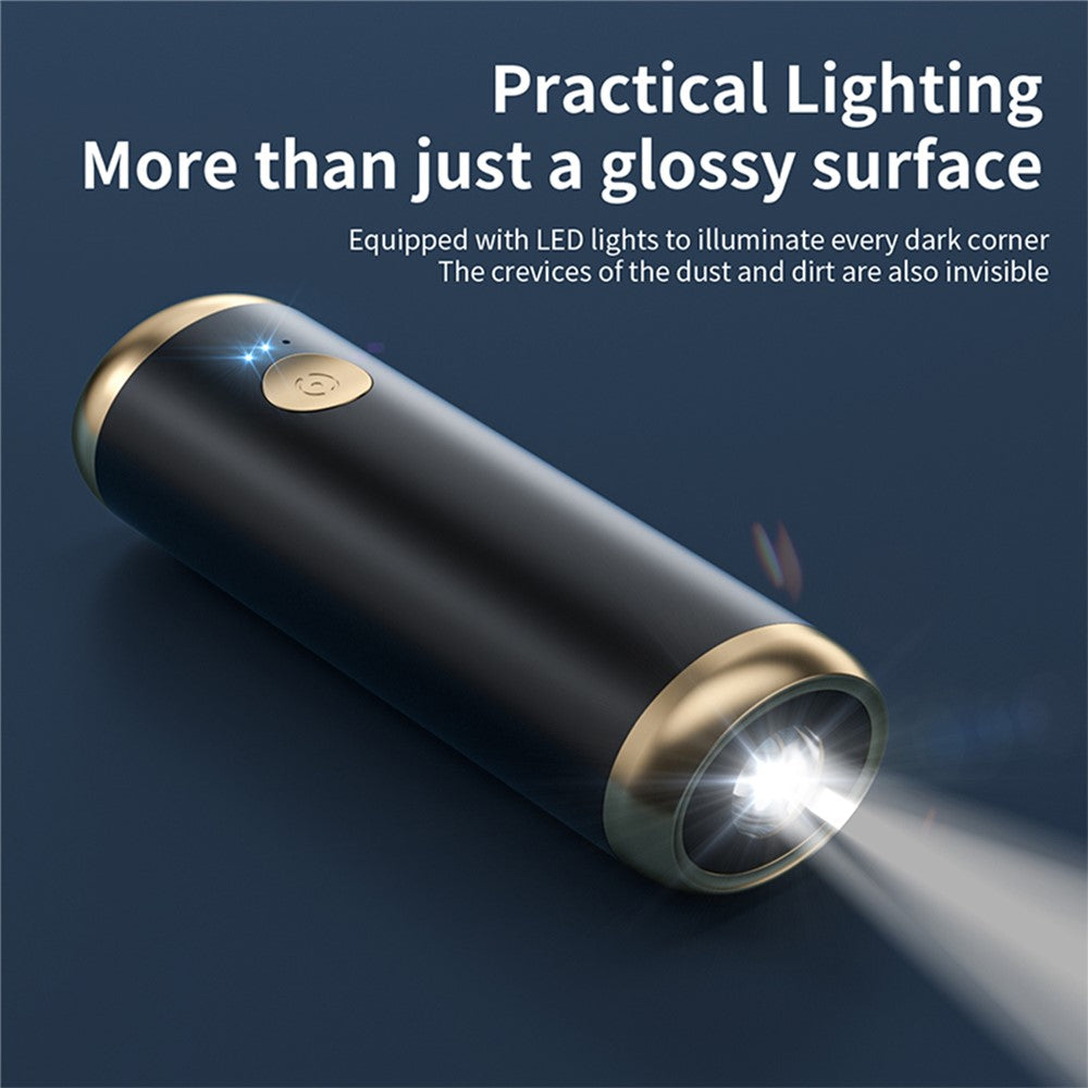 P9 13000Pa Mini Vacuum Cleaner with Flashlight and Detachable Handle for Home / Car