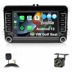 7-tommers Android 13-bilstereo til Volkswagen Jetta / Beetle / Tigen / Passat / Golf / Polo / Mainz / Turan / Bora / Yada / Skoda Octavia / SEAT Altay 2 GB + 32 GB trådløs CarPlay-pegeskærm-bilradio