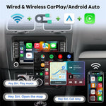 7-tommers Android 13-bilstereo til Volkswagen Jetta / Beetle / Tigen / Passat / Golf / Polo / Mainz / Turan / Bora / Yada / Skoda Octavia / SEAT Altay 2 GB + 32 GB trådløs CarPlay-pegeskærm-bilradio
