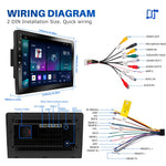R911C 2+32GB 9 tommer Android 15 Trådløs CarPlay Android Auto GPS navigationsskærm med 12-LED bakkamera