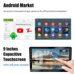 R911C 2+32GB 9 tommer Android 15 Trådløs CarPlay Android Auto GPS navigationsskærm med 12-LED bakkamera