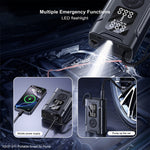 XUNDD XDOT-071 Auto Stop Portable Smart Air Pump Multipurpose Inflator with LED Flashlight Emergency Power Bank