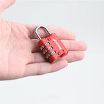 RHINOWALK XM10202 3-digit Combination Lock for Motorcycle Bag Zinc Alloy Anti-Theft Luggage Lock