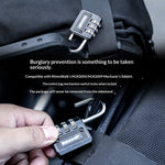 RHINOWALK XM10203 Motorcycle Bag Security Lock Zinc Alloy 3-Digit Anti Theft Combination Lock