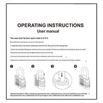 RHINOWALK XM10203 Motorcycle Bag Security Lock Zinc Alloy 3-Digit Anti Theft Combination Lock