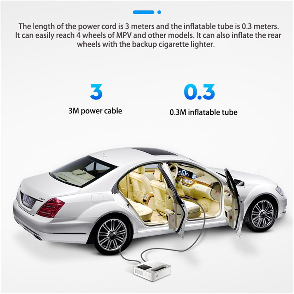 995 LCD Screen Car High Pressure Tyre Inflator Electric Tire Air Pump with LED Light