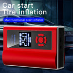 Multifunctional 7800mAh Car Jump Starter Digital Display Tire Inflator LED Flashlight Phone Power Bank