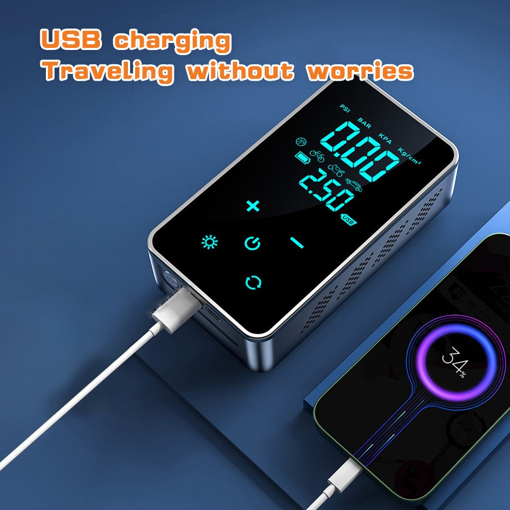 SUITU ST-9616C Portable Car Tire Air Pump Touch Screen Smart Wireless Digital Display Tire Inflator