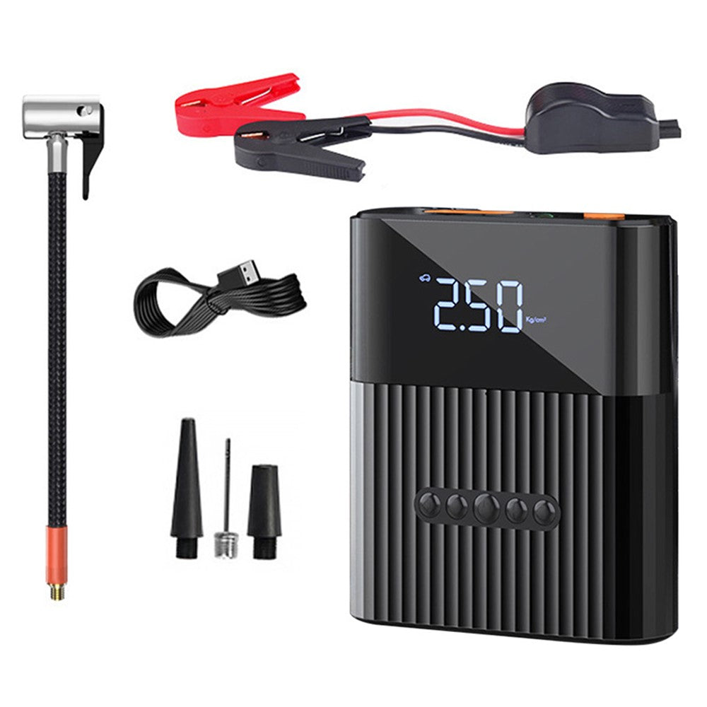 SUITU ST-5517 3-i-1 150PSI Dækpumpe 12V Bil Startbooster 8800mAh Powerbank