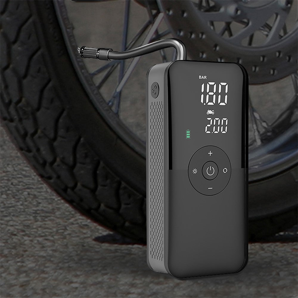 CARSUN C3106 Mini Portable Motorcycle Air Pump Digital Display Car Inflatable Pump Supports Power Bank Function