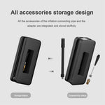 CARSUN C3106 Mini Portable Motorcycle Air Pump Digital Display Car Inflatable Pump Supports Power Bank Function