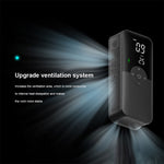 CARSUN C3106 Mini Portable Motorcycle Air Pump Digital Display Car Inflatable Pump Supports Power Bank Function