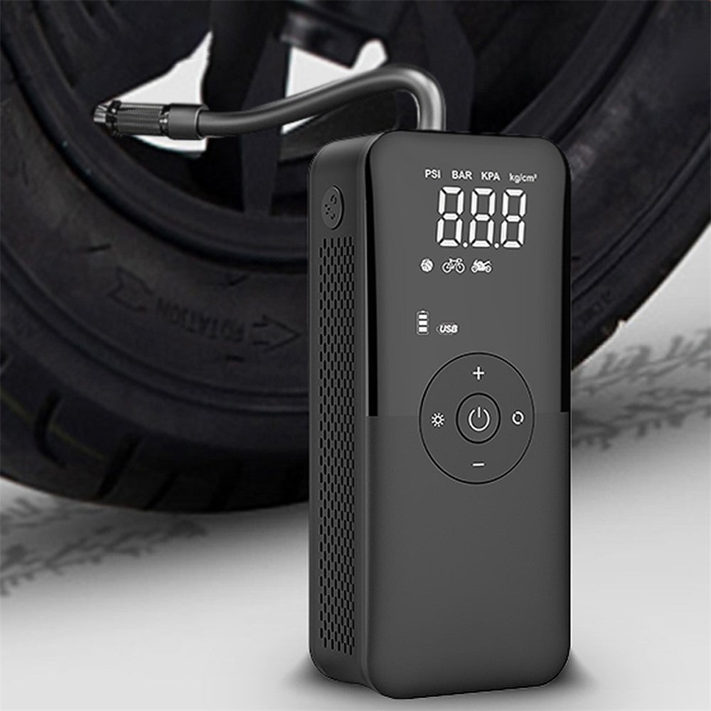 CARSUN C3106 Mini Portable Motorcycle Air Pump Digital Display Car Inflatable Pump Supports Power Bank Function