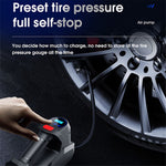CARSUN C2814 Portable Tire Inflator Digital Air Compressor 12V DC Tire Air Pump with Emergency LED Light