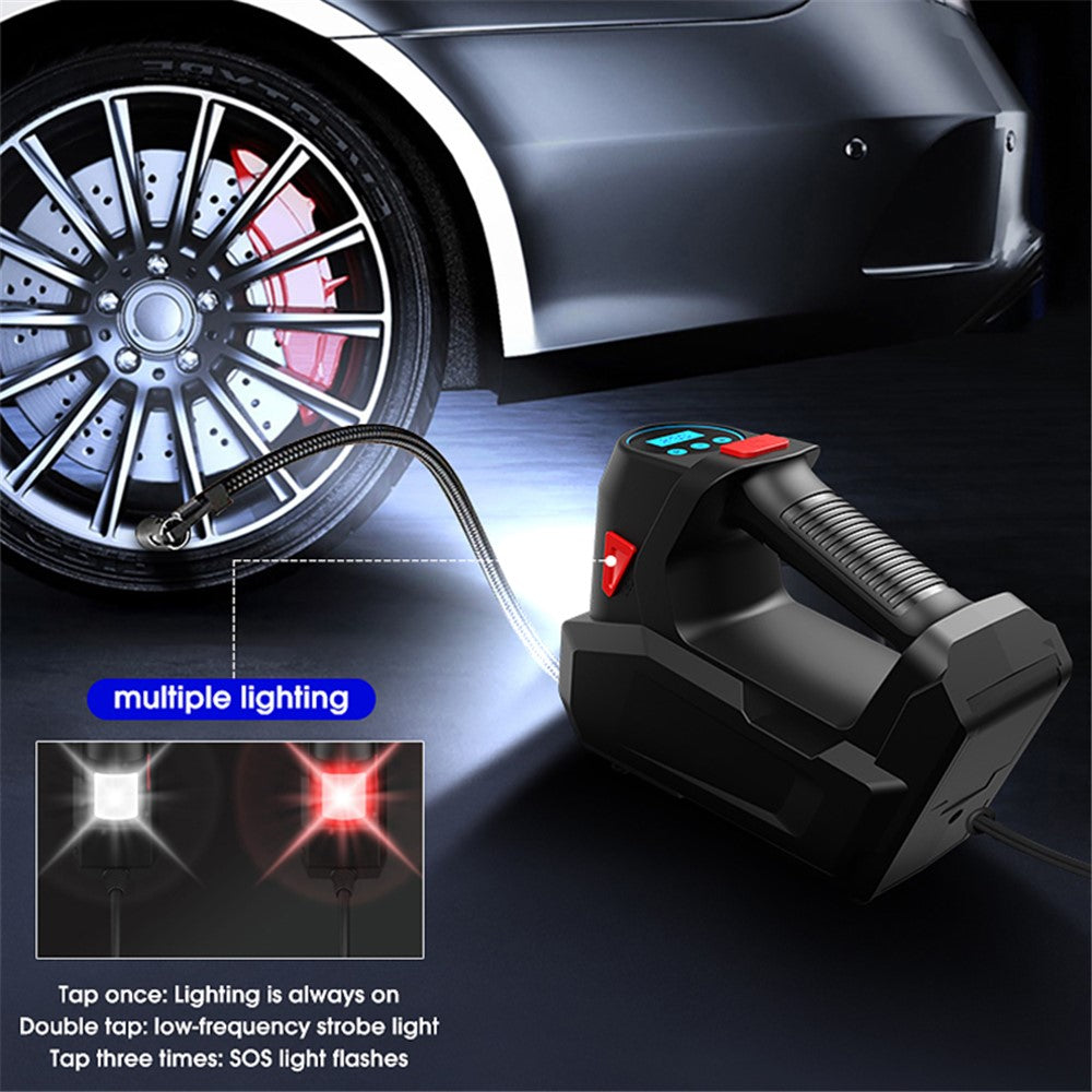 CARSUN c2814 Cordless Car Air Pump Smart Digital Display Auto Tire Air Compressor with LED Light