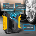 CARSUN C1399 Digital Tire Inflator Portable Car Air Compressor Inflation Pump with LED Light
