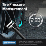 CARSUN C1399 Digital Tire Inflator Portable Car Air Compressor Inflation Pump with LED Light
