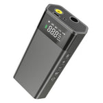 CARSUN C2812 Bærbar luftpumpe i aluminiumlegering digital luftpumpe med lys og powerbankfunktion