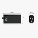 CARSUN C2812 Bærbar luftpumpe i aluminiumlegering digital luftpumpe med lys og powerbankfunktion