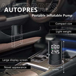 AERMOTOR Trådløs Smart Bil Luftpumpe Bærbar Lommelygte Genopladelig Inflator til SUV-dæk