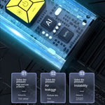 CQB-9620 Bærbar Trådløs Dækpumpe Digitalt Display Bilpumpe med LED-lys Power Bank Funktion