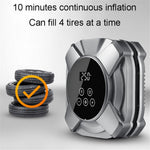 ZY5201 19-cylindret 12V bil dæktryksmåler med touchskærm og digitalt display luftkompressor