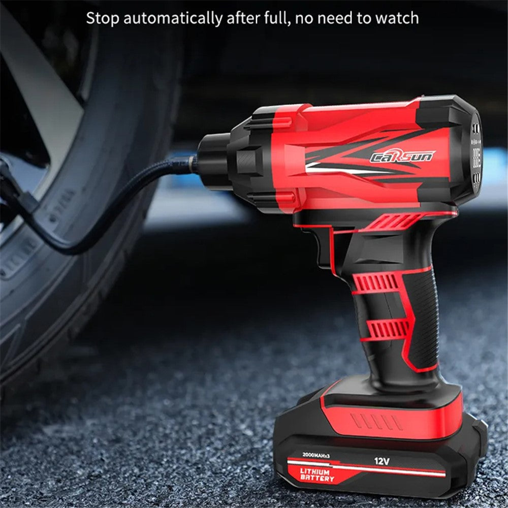 CARSUN C1811 Elektrisk Luftpump Digital Display Trådlös Bil Motorcykel Däckpump med LED-ljus