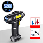 Cordless Tyre Inflator Air Compressor Digital Rechargeable Car Tire Pump with LED Light