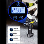 Cordless Tyre Inflator Air Compressor Digital Rechargeable Car Tire Pump with LED Light