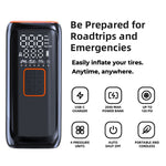 WG01 Multi-Function Portable Car Tire Inflator Electric Wireless Air Pump with Power Bank Function