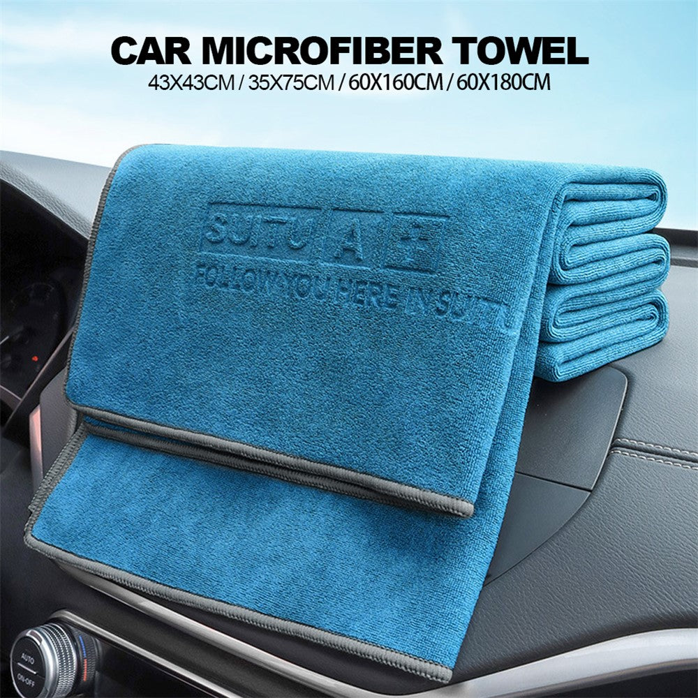 SUITU ST-9002-4C 35x75CM Soft Microfiber Car Dashboard Window Cleaning Cloth Washing Towel for Home Floor, Kitchen