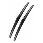 2Pcs Universal Three-Stage Car Wiper Blade ABS+Rubber Noiseless Vehicle Wiper Blade