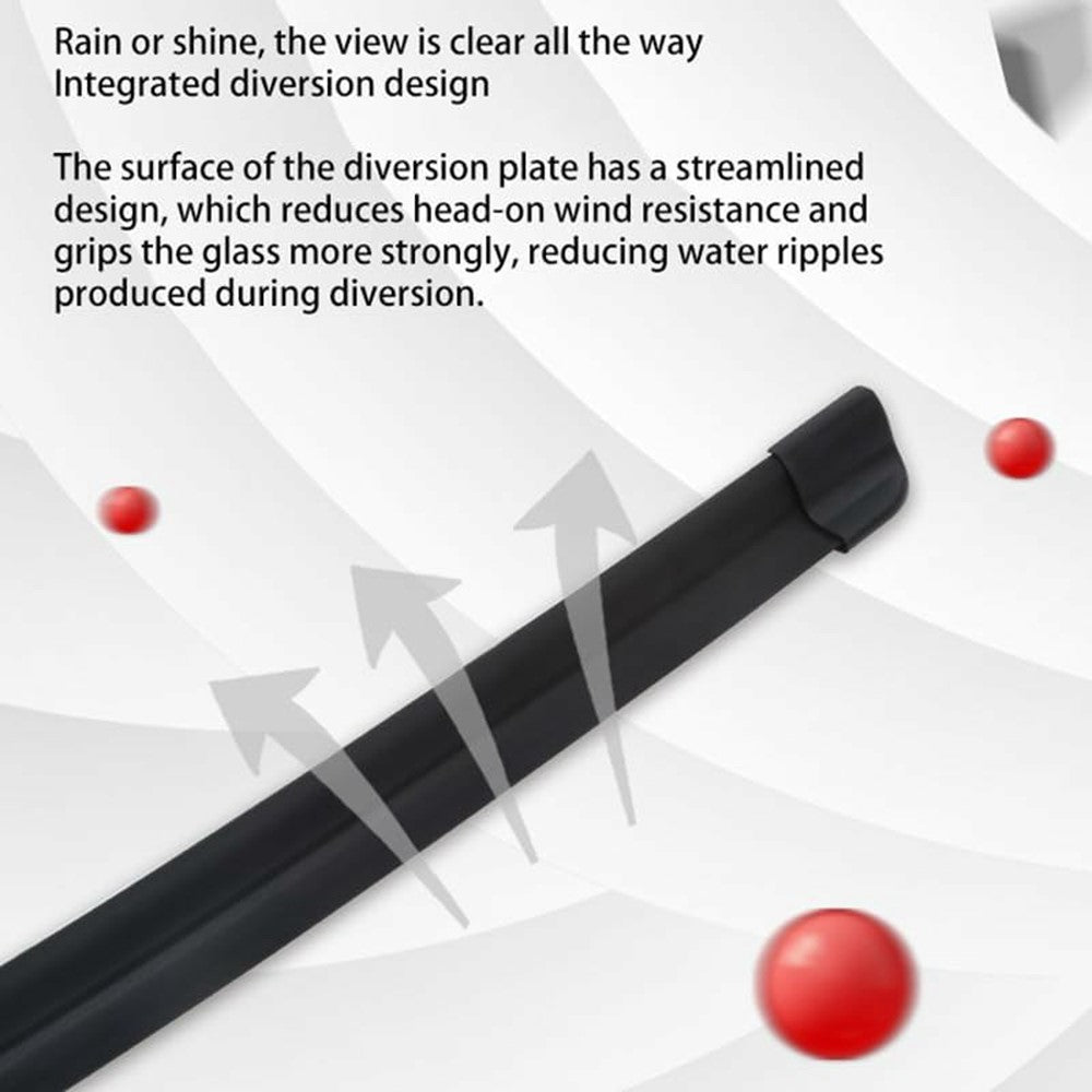 1pc Universal Car Windshield Wiper Blade ABS+Rubber Noiseless Vehicle Wiper Blade